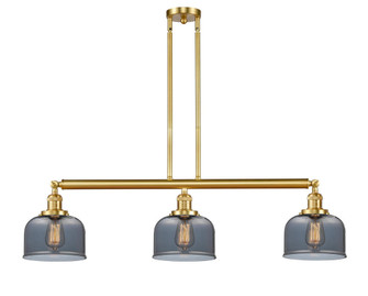 Bell - 3 Light - 41 inch - Satin Gold - Stem Hung - Adjustable Island Light (3442|213-SG-G73)