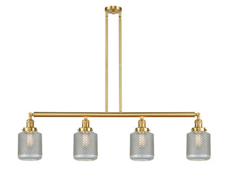 Stanton - 4 Light - 51 inch - Satin Gold - Stem Hung - Adjustable Island Light (3442|214-SG-G262-LED)
