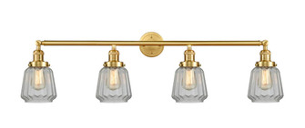 Chatham - 4 Light - 42 inch - Satin Gold - Adjustable Bath Vanity Light (3442|215-SG-G142)