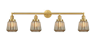 Chatham - 4 Light - 42 inch - Satin Gold - Adjustable Bath Vanity Light (3442|215-SG-G146-LED)
