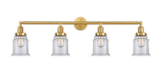 Canton - 4 Light - 42 inch - Satin Gold - Adjustable Bath Vanity Light (3442|215-SG-G182-LED)