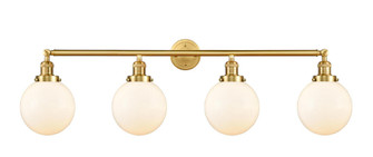 Beacon - 4 Light - 44 inch - Satin Gold - Adjustable Bath Vanity Light (3442|215-SG-G201-8)