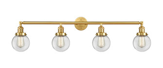 Beacon - 4 Light - 42 inch - Satin Gold - Adjustable Bath Vanity Light (3442|215-SG-G202-6-LED)
