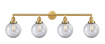 Beacon - 4 Light - 44 inch - Satin Gold - Adjustable Bath Vanity Light (3442|215-SG-G202-8)