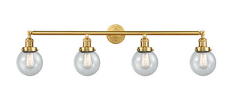 Beacon - 4 Light - 42 inch - Satin Gold - Adjustable Bath Vanity Light (3442|215-SG-G204-6-LED)