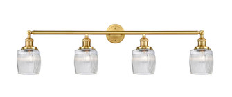 Colton - 4 Light - 42 inch - Satin Gold - Adjustable Bath Vanity Light (3442|215-SG-G302)