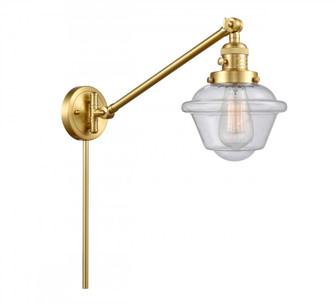 Oxford - 1 Light - 8 inch - Satin Gold -Adjustable Swing Arm (3442|237-SG-G534)