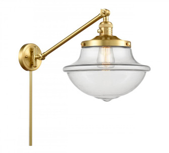 Oxford - 1 Light - 12 inch - Satin Gold -Adjustable Swing Arm (3442|237-SG-G542)