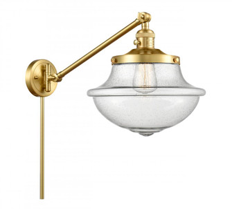 Oxford - 1 Light - 12 inch - Satin Gold -Adjustable Swing Arm (3442|237-SG-G544)
