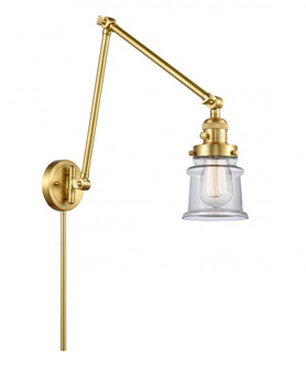 Canton - 1 Light - 8 inch - Satin Gold -Adjustable Swing Arm (3442|238-SG-G182S)