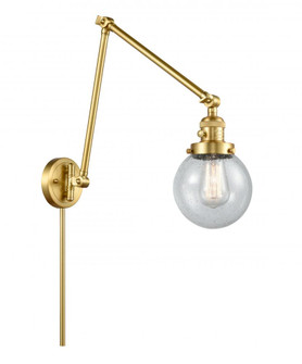 Beacon - 1 Light - 6 inch - Satin Gold -Adjustable Swing Arm (3442|238-SG-G204-6)