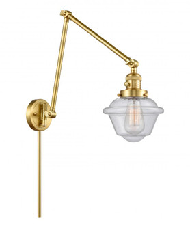 Oxford - 1 Light - 8 inch - Satin Gold -Adjustable Swing Arm (3442|238-SG-G534)