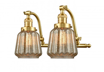 Chatham - 2 Light - 18 inch - Satin Gold - Adjustable Bath Vanity Light (3442|515-2W-SG-G146-LED)