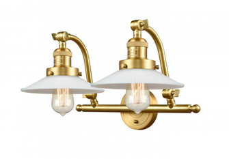Halophane - 2 Light - 18 inch - Satin Gold - Adjustable Bath Vanity Light (3442|515-2W-SG-G1-LED)
