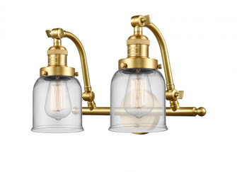 Bell - 2 Light - 18 inch - Satin Gold - Adjustable Bath Vanity Light (3442|515-2W-SG-G52-LED)