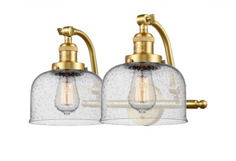 Bell - 2 Light - 18 inch - Satin Gold - Adjustable Bath Vanity Light (3442|515-2W-SG-G74)