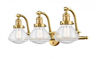 Olean - 3 Light - 29 inch - Satin Gold - Adjustable Bath Vanity Light (3442|515-3W-SG-G324-LED)