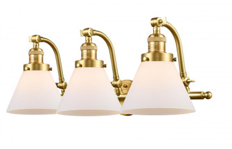 Cone - 3 Light - 28 inch - Satin Gold - Adjustable Bath Vanity Light (3442|515-3W-SG-G41-LED)