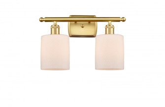 Cobbleskill - 2 Light - 15 inch - Satin Gold - Bath Vanity Light (3442|516-2W-SG-G111-LED)