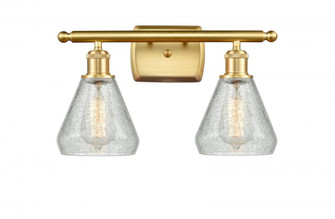 Conesus - 2 Light - 16 inch - Satin Gold - Bath Vanity Light (3442|516-2W-SG-G275)