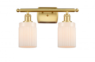 Hadley - 2 Light - 15 inch - Satin Gold - Bath Vanity Light (3442|516-2W-SG-G341-LED)