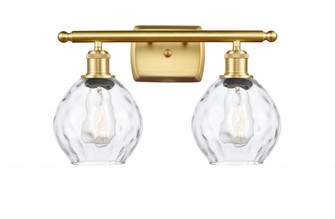 Waverly - 2 Light - 16 inch - Satin Gold - Bath Vanity Light (3442|516-2W-SG-G362-LED)