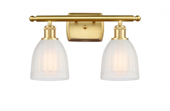 Brookfield - 2 Light - 16 inch - Satin Gold - Bath Vanity Light (3442|516-2W-SG-G441-LED)
