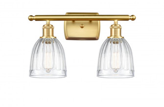 Brookfield - 2 Light - 16 inch - Satin Gold - Bath Vanity Light (3442|516-2W-SG-G442-LED)