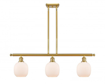 Belfast - 3 Light - 36 inch - Satin Gold - Stem hung - Island Light (3442|516-3I-SG-G101-LED)