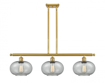 Gorham - 3 Light - 36 inch - Satin Gold - Stem hung - Island Light (3442|516-3I-SG-G247)