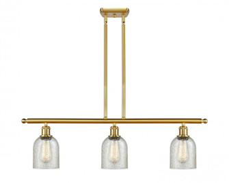 Caledonia - 3 Light - 36 inch - Satin Gold - Cord hung - Island Light (3442|516-3I-SG-G259)