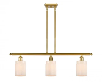 Hadley - 3 Light - 36 inch - Satin Gold - Stem hung - Island Light (3442|516-3I-SG-G341-LED)