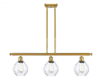 Waverly - 3 Light - 36 inch - Satin Gold - Stem hung - Island Light (3442|516-3I-SG-G362-LED)