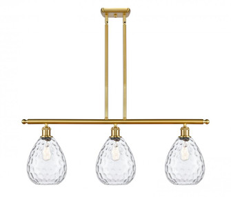 Waverly - 3 Light - 36 inch - Satin Gold - Stem hung - Island Light (3442|516-3I-SG-G372)