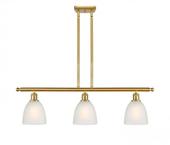 Castile - 3 Light - 36 inch - Satin Gold - Stem hung - Island Light (3442|516-3I-SG-G381)