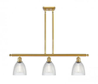 Castile - 3 Light - 36 inch - Satin Gold - Cord hung - Island Light (3442|516-3I-SG-G382)