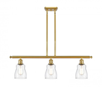 Ellery - 3 Light - 36 inch - Satin Gold - Stem hung - Island Light (3442|516-3I-SG-G392-LED)