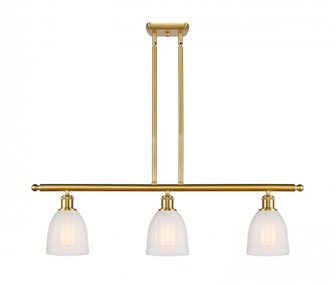 Brookfield - 3 Light - 36 inch - Satin Gold - Stem hung - Island Light (3442|516-3I-SG-G441-LED)