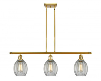 Eaton - 3 Light - 36 inch - Satin Gold - Stem hung - Island Light (3442|516-3I-SG-G82-LED)