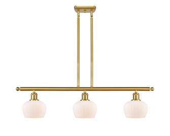 Fenton - 3 Light - 36 inch - Satin Gold - Stem hung - Island Light (3442|516-3I-SG-G91)