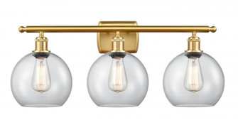 Athens - 3 Light - 28 inch - Satin Gold - Bath Vanity Light (3442|516-3W-SG-G122)