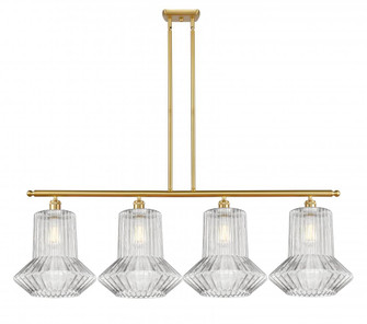 Springwater - 4 Light - 50 inch - Satin Gold - Cord hung - Island Light (3442|516-4I-SG-G212-LED)