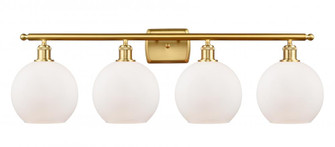 Athens - 4 Light - 38 inch - Satin Gold - Bath Vanity Light (3442|516-4W-SG-G121-LED)