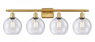 Athens - 4 Light - 38 inch - Satin Gold - Bath Vanity Light (3442|516-4W-SG-G124-LED)