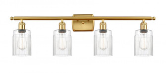 Hadley - 4 Light - 35 inch - Satin Gold - Bath Vanity Light (3442|516-4W-SG-G342-LED)