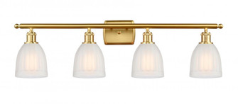 Brookfield - 4 Light - 36 inch - Satin Gold - Bath Vanity Light (3442|516-4W-SG-G441-LED)