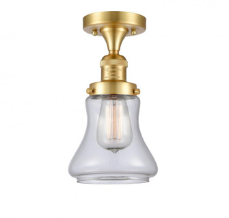 Bellmont - 1 Light - 6 inch - Satin Gold - Semi-Flush Mount (3442|517-1CH-SG-G192-LED)