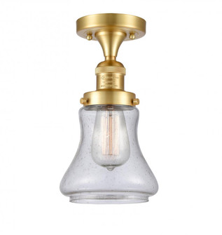 Bellmont - 1 Light - 6 inch - Satin Gold - Semi-Flush Mount (3442|517-1CH-SG-G194)