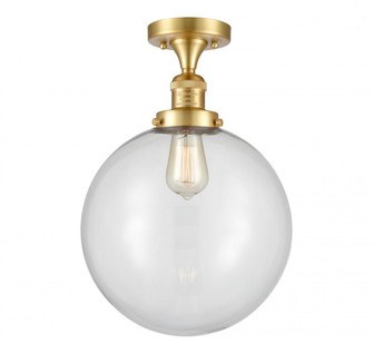 Beacon - 1 Light - 12 inch - Satin Gold - Semi-Flush Mount (3442|517-1CH-SG-G202-12-LED)