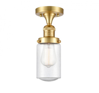 Dover - 1 Light - 5 inch - Satin Gold - Semi-Flush Mount (3442|517-1CH-SG-G314)